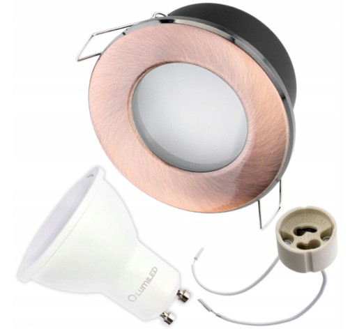 HALOGÉNové svietidlo Hermetický stropný podhľad + GU10 10W LED žiarovka