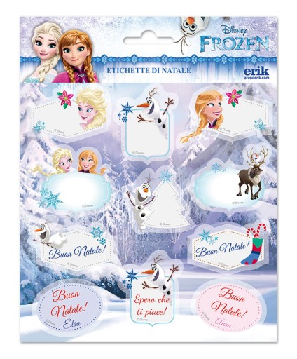 Sada vianočných nálepiek Frozen 11 kusov