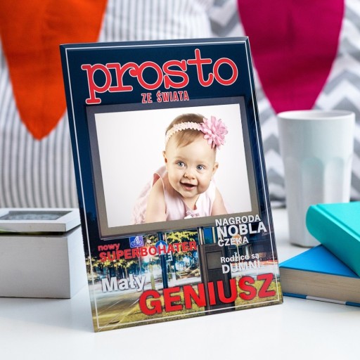 RÁMČEK NA FOTOGRAFICKÝ DETSKÝ RÁM GENIUS HERO ZA DARČEK (PL)