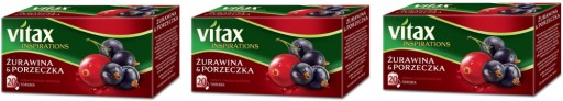 Vitax Cranberry Ríbezľový čaj 20tb