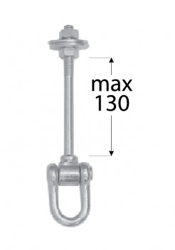 KĽÚČKA MONTÁŽ HOJDÁČKY SINGLE C M12 130 mm