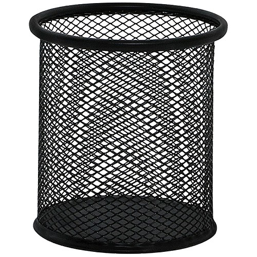 NÁDOBNÉ PERO DRŽANIE KOVOVEJ SIEŤKY ČIERNE okrúhle Q-CONNECT