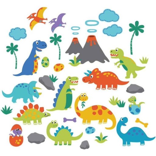 Narodeninové taniere Dinosaury 18 cm 8 ks.
