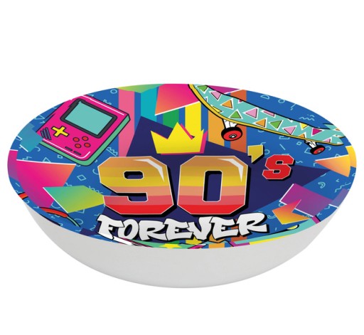 PLASTOVÁ DISCO MISKA 90. PARTY 32 CM