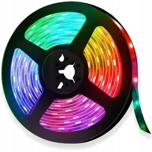 FAREBNÝ RGB LED PÁS 5M VODEODOLNÝ PÁS 2835 STOLNÝ SET + DIAĽKOVÉ OVLÁDANIE