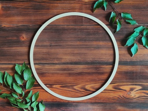 DECOUPAGE CIRCLE obruč na lapače snov 28cm háčik na háčkovanie