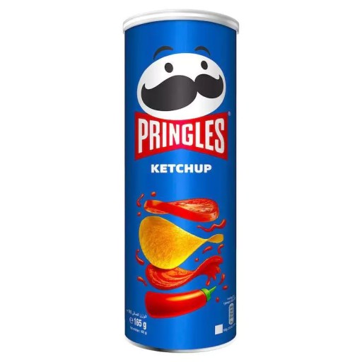 Pringles Kečupové chrumky s príchuťou kečup Chrumkavý snack 165 g