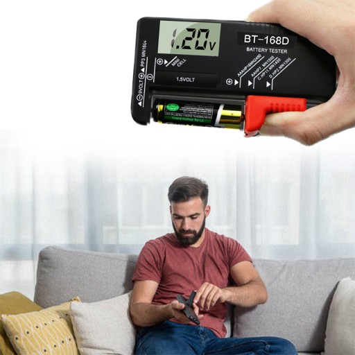 DIGITÁLNY TESTER A METER BATÉRIÍ AA