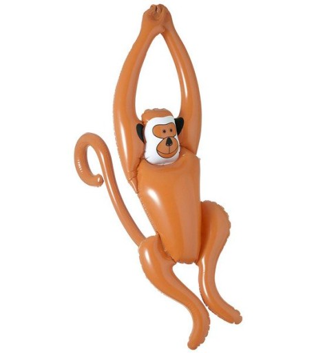 Nafukovacia dekorácia Swinging Monkey 90 cm Hawaii
