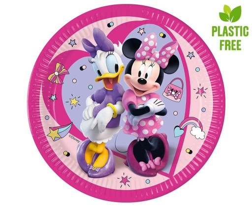 Papierové taniere Minnie Junior, ďalšia generácia, 23 cm, 8 ks.
