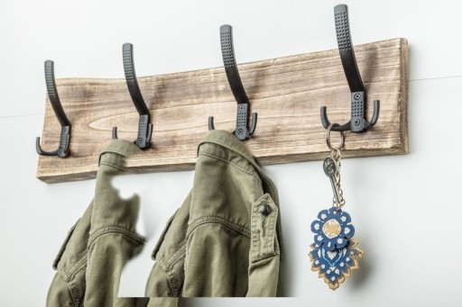 K23 A0 GTV trojitý nábytkový vešiak, matná čierna LOFT