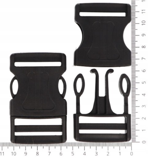 Plastová spona na opasok 4cm 40mm - 6 ks