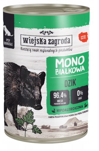 MONO-PROTEÍNOVÉ VLHČENÉ KRMIVO PRE PSY KANCOV 1X 400G