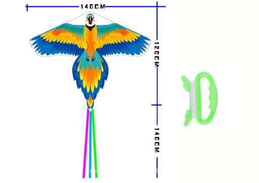 Mega Veľký Kite Bird s dlhým chvostom farebný