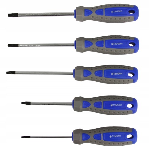 SET SKRUTKOVAČOV 5 kusov TORX SKRUTKOVAČOV