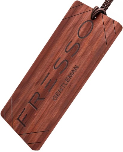 FRESSO GENTLEMAN DREVENÝ VOŇAVÝ PRÍvesok do auta, ELEGANT