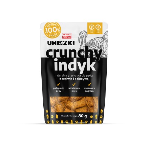 MOZKA pre psov CHUTNÁ chrumkavá morka 80g UNISZKI