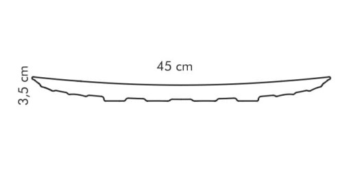 Vitamínová miska podlhovastá 45cm oranžová TESCOMA
