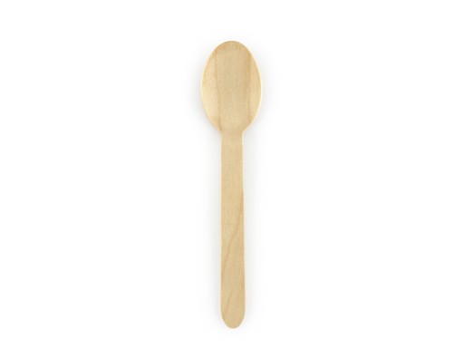 Drevené LYŽIČKY 100 kusov, ECO grilovací príbor, 16 cm