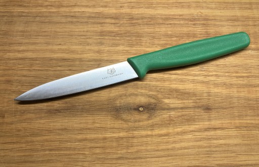 KUCHYŇSKÝ NÔŽ ÚŽITKOVÝ ROVNÝ 10 CM ZELENÝ