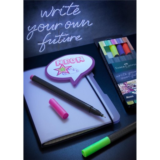 Grip 2010 Faber Castell jemné linky, neónové, 5 farieb