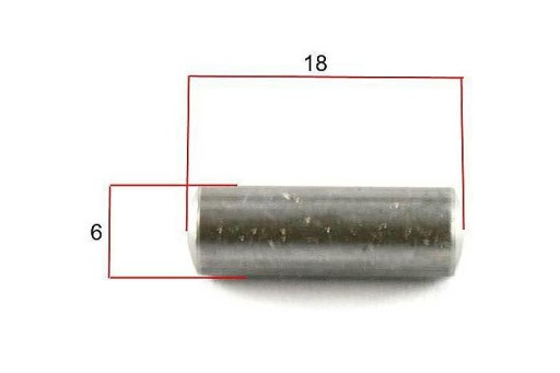 DIN kolík 7-6 m 6x16 držiak motora kľukové skrine pre Simson S51 SR50
