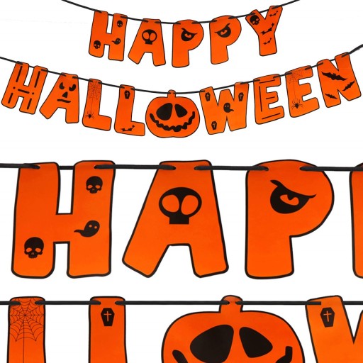 GARLANDA, HAPPY HALLOWEEN, TEKVICA, PANAN, 200 cm