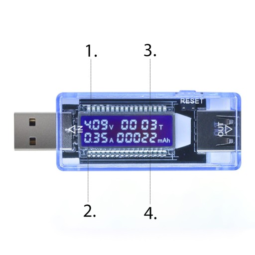 METER VOLTMETER USB AMPÉRMETER TESTER NAPÄŤOVÉHO PRÚDU