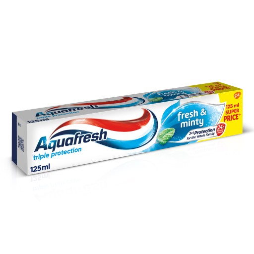 Aquafresh FRESH AND MINTY zubná pasta 2x125ml