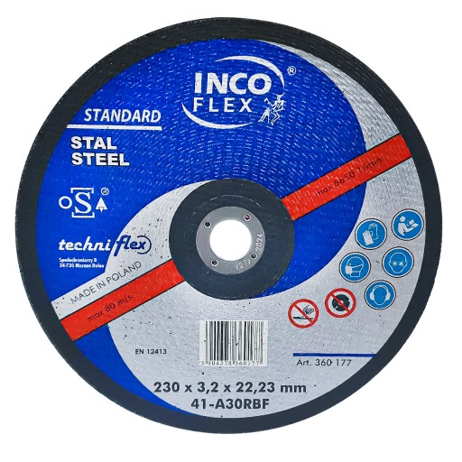 DISK 230x3,2x22 NA REZANIE OCELE INCOFLEX KOVU