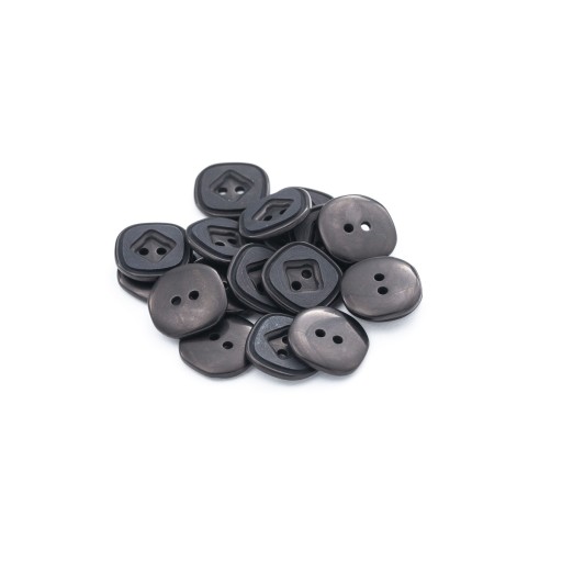 Gombíky 14mm dva otvory 10ks čierne