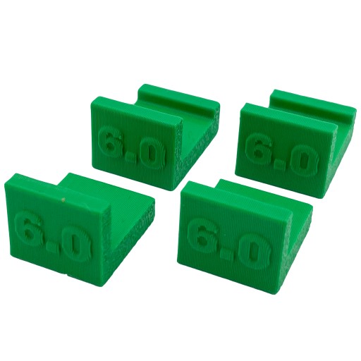 Dištančné podložky NA NASTAVENIE VPREDU, medzera 6mm, 4 ks