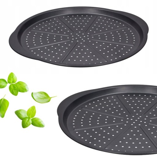 PIZZOVÝ PLECH NA PEČENIE TARTOV XXL PLECH Z UHLÍKOVEJ OCELE 33CM