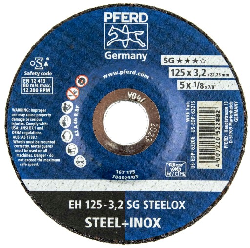 PFERD nerezový rezací kotúč na kov 125x3,2 SG HRUBÝ