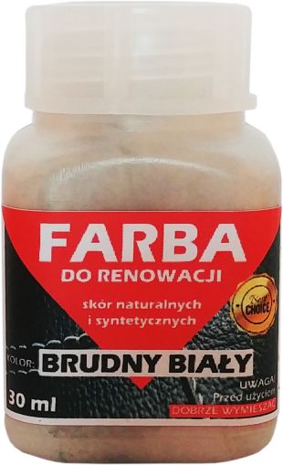 RENOVÁCIA KOŽENÉHO ČALÚNENIA FARBA ŠPINAVO BIELA 30ml