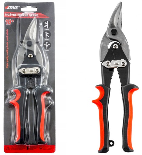 RUČNÉ nožnice na strihanie plechu 10'' PRAVÉ 250 mm