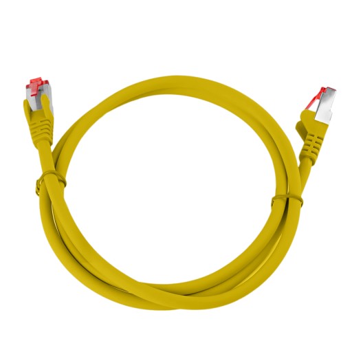 RJ45 LAN kábel CAT 6 S/FTP AWG27 LSZH žltý 5m