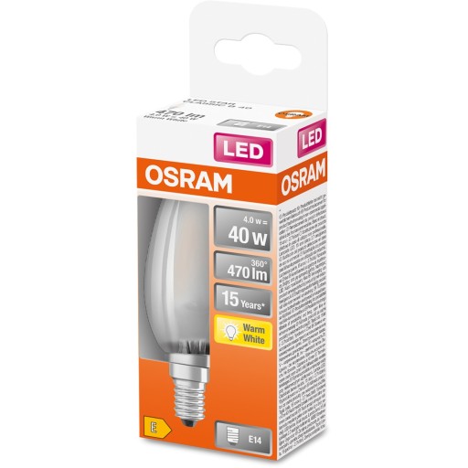 LED SVIEČKOVÁ žiarovka E14 4W 2700K Filament OSRAM