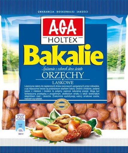Aga Holtex Lieskové orechy 60g Sušené ovocie