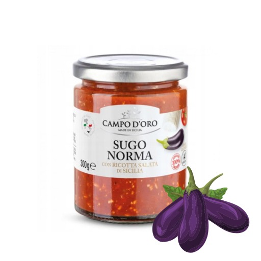 Campo d' Oro Sugo Norma Ricotta - paradajková omáčka s baklažánom 300g