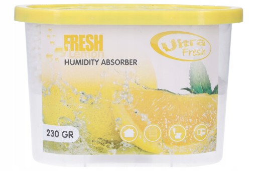 ABSORPTOR VLHKOSTI, odvlhčovač, citrónový osviežovač, kapacita 500 ml