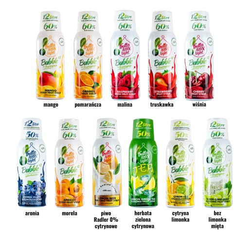 Fruttamax Strawberry Light sirup 500 ml do sódy sýtenej 12l BEZ CUKRU