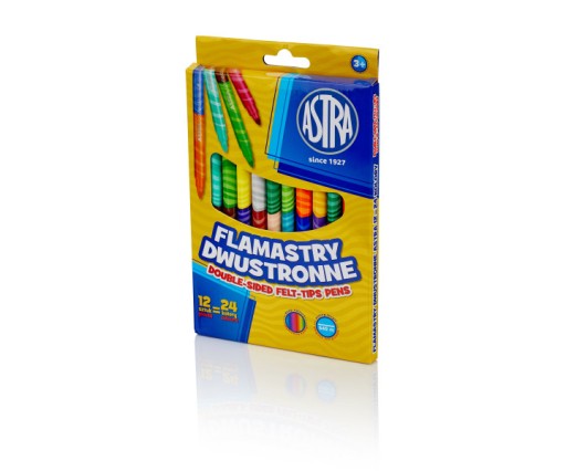 Astra obojstranné popisovače 12/24 farieb