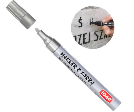 ZNAČOVAČ NA RENOVUJÚCE NÁPISY NA NÁHROBKY, strieborný