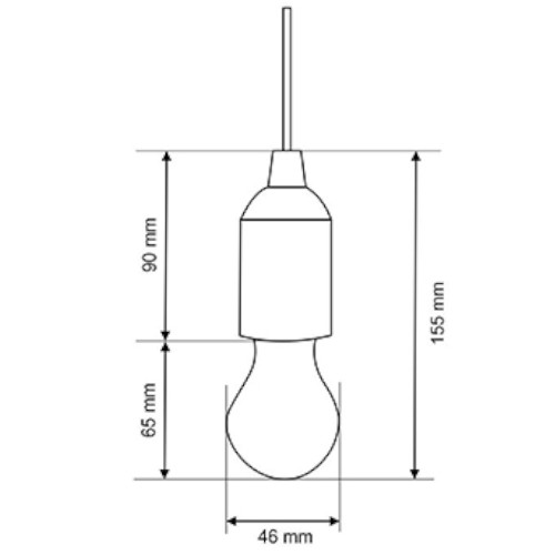 LED NOČNÁ LAMPA NA STRÁNKU, 1W, NAPÁJANÁ 3x AAA BATÉRIE