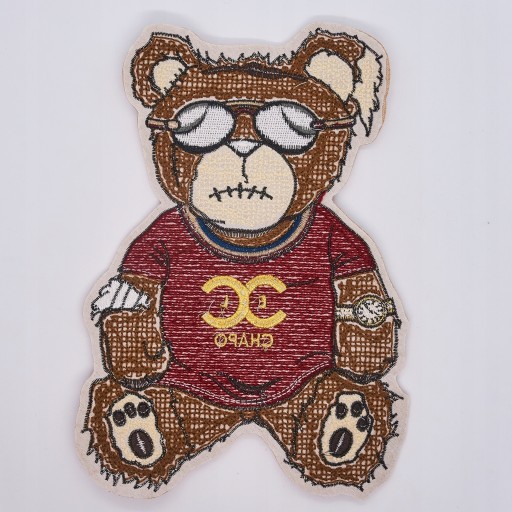 Nášivka EL CHAPO BEAR na šitie, veľká nášivka