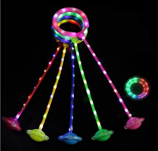 HULA HOP ŠVIHÁK NA NOHY S OSVETĽOVACÍMI LED