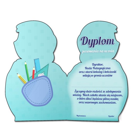PRIJÍMACÍ DIPLOM ŠTUDENTA, výrez, skladací