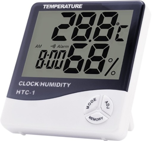 Digitálny teplomer IZOXIS + hodiny meteorologická stanica