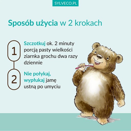 SYLVECO pre deti Zubná pasta s fluoridom
